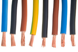 Copper wires (solid or stranded) and PVC insulated